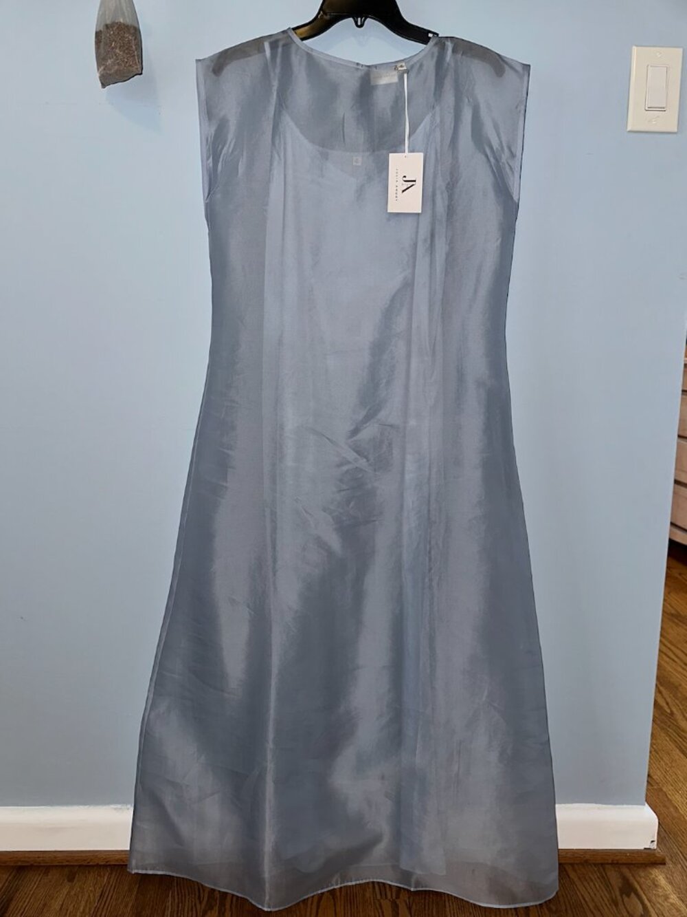 NWT rare Julia Amory Grace Dress in organza chambray blue - Picture 6 of 8
